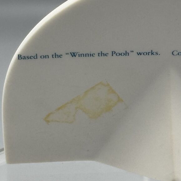 Vtg Disney Pooh and Friends Logo Sign Winnie the Pooh Piglet Figurine Plaque - Picture 4 of 15